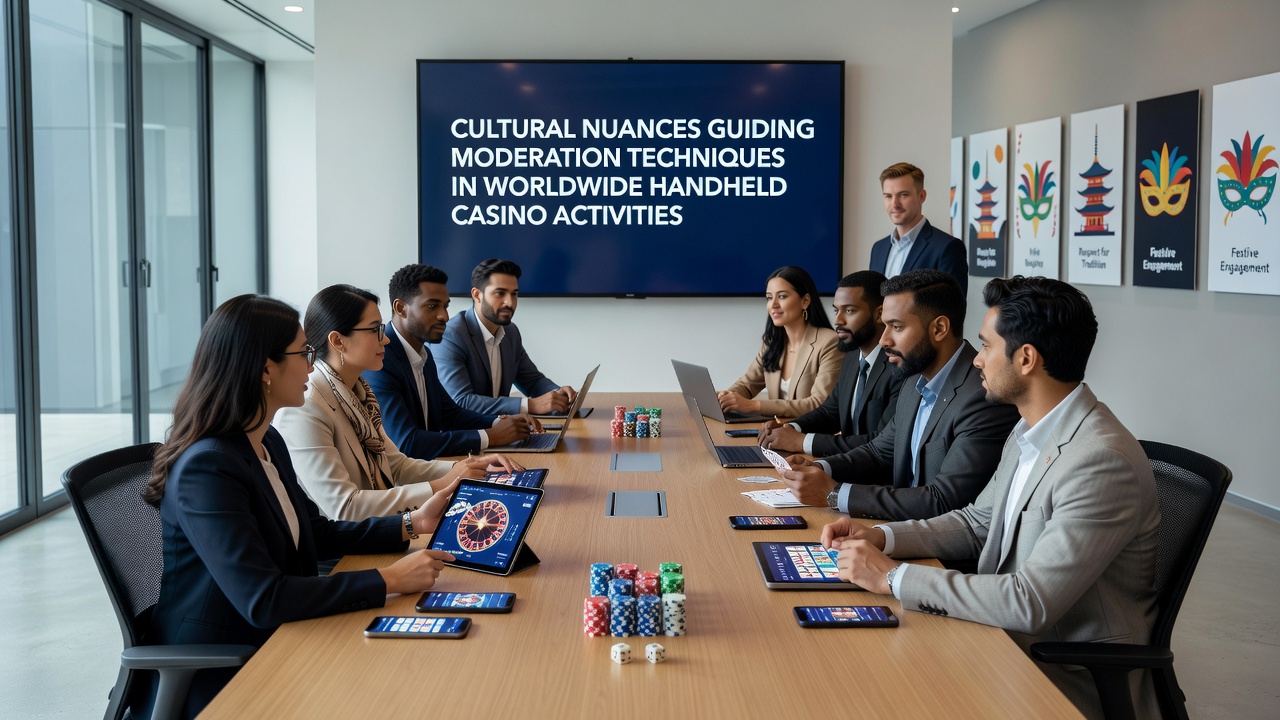 Mobile phone screens showing culturally adapted responsible gaming interfaces for casino activities