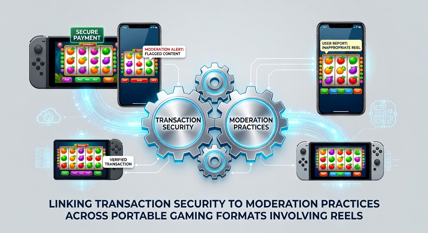 Secure payment dashboard overlaid on mobile screen showing live dealer table and slot reels with moderation indicators