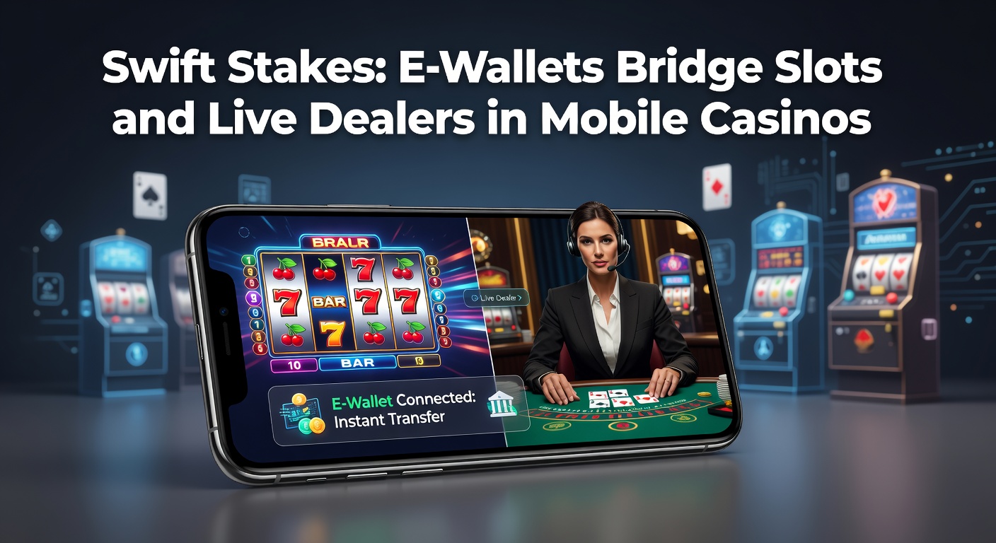 Mobile casino screen showing e-wallet deposit alongside slots and live dealer games