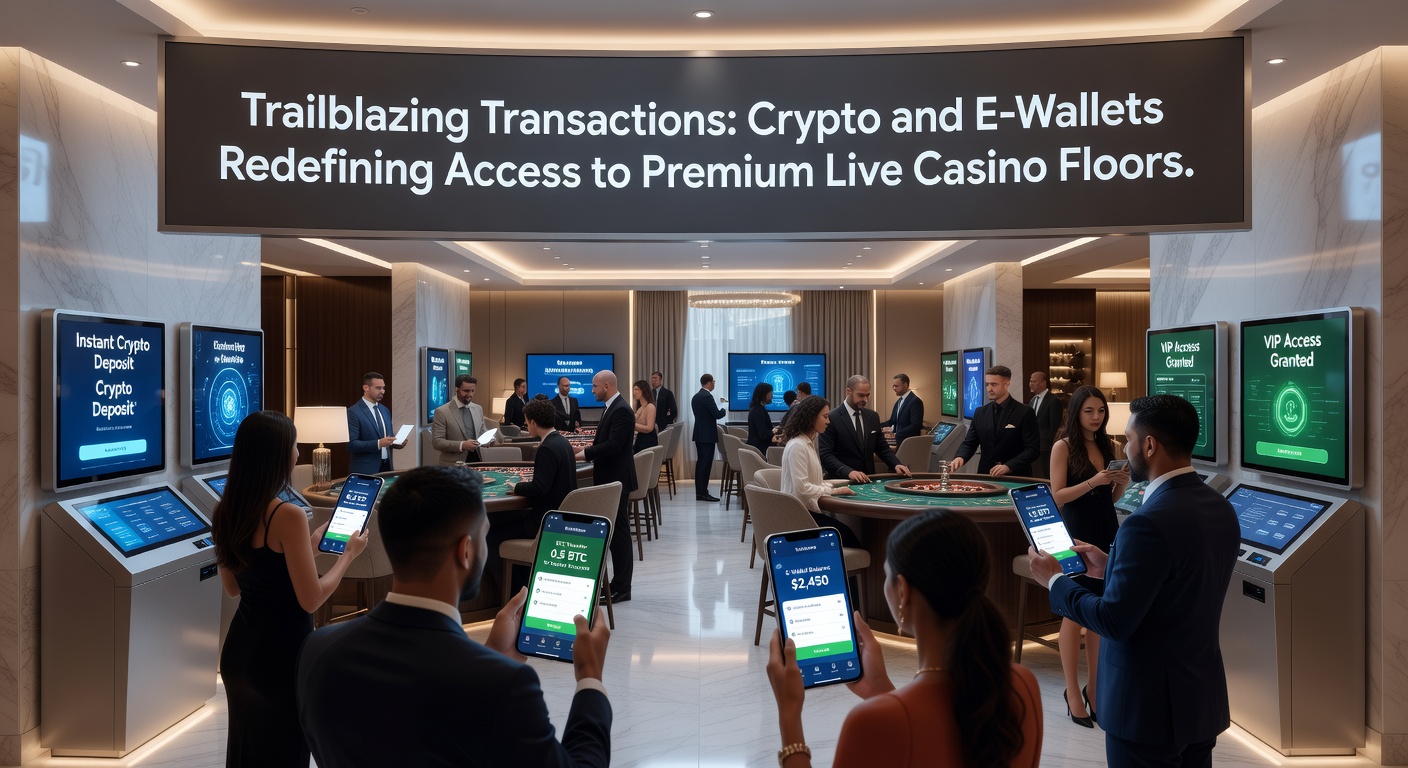 Digital wallet interface displaying cryptocurrency deposit into a live casino platform, highlighting seamless access to high-stakes blackjack tables